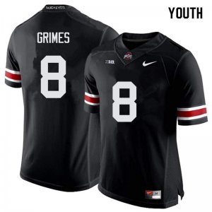 Youth Ohio State Buckeyes #8 Trevon Grimes Black Nike NCAA College Football Jersey New Year XUH6444BK